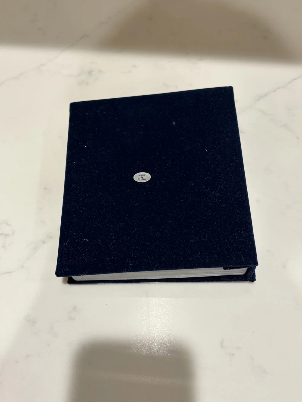 Vintage Melannco Blue and Silver 'The Keeper of Memories' Baby Photo Album 4x6